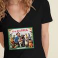 Animal Doctor & Communicator Dr Dolittle Children's Book Cover Women's Jersey Short Sleeve Deep V-Neck Tshirt Animal Doctor & Communicator Dr Dolittle Children's Book Cover Women's Jersey Short Sleeve Deep V-Neck Tshirt