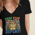 Animals Read Reading Book Library First Day Of School Kids Women's Jersey Short Sleeve Deep V-Neck Tshirt Animals Read Reading Book Library First Day Of School Kids Women's Jersey Short Sleeve Deep V-Neck Tshirt