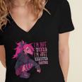 Anime Girl I'm Not Weird Just Limited Edition Introvert Goth Women's Jersey Short Sleeve Deep V-Neck Tshirt