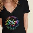 Anti Social Book Club Go Away I'm Reading Book Tie Dye Women's Jersey Short Sleeve Deep V-Neck Tshirt Anti Social Book Club Go Away I'm Reading Book Tie Dye Women's Jersey Short Sleeve Deep V-Neck Tshirt