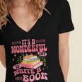 Author It's A Wonderful Day To Write A Book Women's Jersey Short Sleeve Deep V-Neck Tshirt