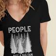 Bigfoot People Not a Big Fan Sasquatch Introvert Women's Jersey Short Sleeve Deep V-Neck Tshirt Bigfoot People Not a Big Fan Sasquatch Introvert Women's Jersey Short Sleeve Deep V-Neck Tshirt