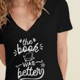 The Book Was Better Reader Teacher Librarian Reading Lovers Women's Jersey Short Sleeve Deep V-Neck Tshirt The Book Was Better Reader Teacher Librarian Reading Lovers Women's Jersey Short Sleeve Deep V-Neck Tshirt