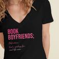 Book Boyfriends Definition Women's Jersey Short Sleeve Deep V-Neck Tshirt Book Boyfriends Definition Women's Jersey Short Sleeve Deep V-Neck Tshirt