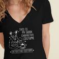 This Is My Book Character Costume Dog Reading a Book Women's Jersey Short Sleeve Deep V-Neck Tshirt This Is My Book Character Costume Dog Reading a Book Women's Jersey Short Sleeve Deep V-Neck Tshirt