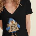 This Is My Book Character Costume Pigeon Kids Reading Women's Jersey Short Sleeve Deep V-Neck Tshirt This Is My Book Character Costume Pigeon Kids Reading Women's Jersey Short Sleeve Deep V-Neck Tshirt