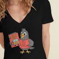 This Is My Book Character Costume- Pigeon Kids Reading Women's Jersey Short Sleeve Deep V-Neck Tshirt This Is My Book Character Costume- Pigeon Kids Reading Women's Jersey Short Sleeve Deep V-Neck Tshirt