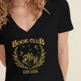 Book Club Since Reading Club EST 2024 Book Lover Social Club Women's Jersey Short Sleeve Deep V-Neck Tshirt Book Club Since Reading Club EST 2024 Book Lover Social Club Women's Jersey Short Sleeve Deep V-Neck Tshirt