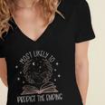 Book Club Shirts For Women Most Likely To Predict End Women's Jersey Short Sleeve Deep V-Neck Tshirt