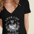 A Book A Day Keep The Mental Breakdown Away Women's Jersey Short Sleeve Deep V-Neck Tshirt