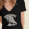 Book Dinosaur Bookworm T-Rex Dino Reading Books Book Women's Jersey Short Sleeve Deep V-Neck Tshirt Book Dinosaur Bookworm T-Rex Dino Reading Books Book Women's Jersey Short Sleeve Deep V-Neck Tshirt