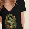 Book Dragon Reading Books Bookworm Fantasy Women's Jersey Short Sleeve Deep V-Neck Tshirt Book Dragon Reading Books Bookworm Fantasy Women's Jersey Short Sleeve Deep V-Neck Tshirt