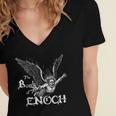 The Book Of Enoch Vintage Women's Jersey Short Sleeve Deep V-Neck Tshirt The Book Of Enoch Vintage Women's Jersey Short Sleeve Deep V-Neck Tshirt