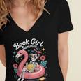 Book Girl Summer Skeleton Reading Books Lovers Beach Women's Jersey Short Sleeve Deep V-Neck Tshirt Book Girl Summer Skeleton Reading Books Lovers Beach Women's Jersey Short Sleeve Deep V-Neck Tshirt