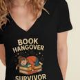 Book Hangover Survivor Reading Humor Librarian Bibliophiles Women's Jersey Short Sleeve Deep V-Neck Tshirt Book Hangover Survivor Reading Humor Librarian Bibliophiles Women's Jersey Short Sleeve Deep V-Neck Tshirt
