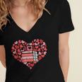 Book Heart Cute Read Book Reading Librarian Across America Women's Jersey Short Sleeve Deep V-Neck Tshirt Book Heart Cute Read Book Reading Librarian Across America Women's Jersey Short Sleeve Deep V-Neck Tshirt