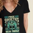 Book Lover Banned Books Reading Banned Books Women's Jersey Short Sleeve Deep V-Neck Tshirt