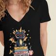 Book Lover Chibi Dragon With Big Red Glasses Bookworm Women's Jersey Short Sleeve Deep V-Neck Tshirt Book Lover Chibi Dragon With Big Red Glasses Bookworm Women's Jersey Short Sleeve Deep V-Neck Tshirt