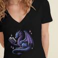 Book Lover Dragon Reading Cool Fantasy Women Girls Kids Men Women's Jersey Short Sleeve Deep V-Neck Tshirt Book Lover Dragon Reading Cool Fantasy Women Girls Kids Men Women's Jersey Short Sleeve Deep V-Neck Tshirt