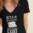 Book Lover Quotes Book Enthusiast Women's Jersey Short Sleeve Deep V-Neck Tshirt