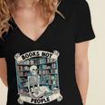 Book Lover Skeleton Reading Love Books Not People Women's Jersey Short Sleeve Deep V-Neck Tshirt Book Lover Skeleton Reading Love Books Not People Women's Jersey Short Sleeve Deep V-Neck Tshirt