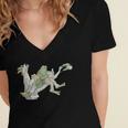 Book Shirt Frog Toad Vintage Book Frog Women's Jersey Short Sleeve Deep V-Neck Tshirt