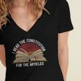 Book Vintage I Read The Constitution For The Articles Women's Jersey Short Sleeve Deep V-Neck Tshirt Book Vintage I Read The Constitution For The Articles Women's Jersey Short Sleeve Deep V-Neck Tshirt