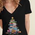All Booked For Christmas Teacher Reading Student Bookworm Women's Jersey Short Sleeve Deep V-Neck Tshirt All Booked For Christmas Teacher Reading Student Bookworm Women's Jersey Short Sleeve Deep V-Neck Tshirt