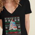 All Booked For Christmas Tree Book Ugly Christmas Sweatshirt Women's Jersey Short Sleeve Deep V-Neck Tshirt All Booked For Christmas Tree Book Ugly Christmas Sweatshirt Women's Jersey Short Sleeve Deep V-Neck Tshirt