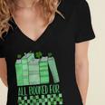 All Booked For St Patrick's Day Book Lover Lucky Shamrock Women's Jersey Short Sleeve Deep V-Neck Tshirt All Booked For St Patrick's Day Book Lover Lucky Shamrock Women's Jersey Short Sleeve Deep V-Neck Tshirt