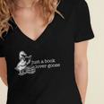 Bookish Club Silly Lover Book Reader Reading Gift Women's Jersey Short Sleeve Deep V-Neck Tshirt Bookish Club Silly Lover Book Reader Reading Gift Women's Jersey Short Sleeve Deep V-Neck Tshirt