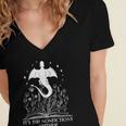 Bookish Dragon Book Club Reading Its Too Nonfictiony Outside Women's Jersey Short Sleeve Deep V-Neck Tshirt