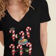 Bookmas Christmas Books Shirt Candy Cane Bookworm Women's Jersey Short Sleeve Deep V-Neck Tshirt Bookmas Christmas Books Shirt Candy Cane Bookworm Women's Jersey Short Sleeve Deep V-Neck Tshirt