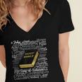 Books Of The Bible Women's Jersey Short Sleeve Deep V-Neck Tshirt Books Of The Bible Women's Jersey Short Sleeve Deep V-Neck Tshirt