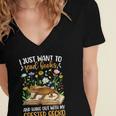 Books And Crested Gecko Owner Crestie Lover Women's Jersey Short Sleeve Deep V-Neck Tshirt Books And Crested Gecko Owner Crestie Lover Women's Jersey Short Sleeve Deep V-Neck Tshirt