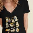 Books Lover Bookish Ghost Himalayan Cat Reading Halloween Women's Jersey Short Sleeve Deep V-Neck Tshirt Books Lover Bookish Ghost Himalayan Cat Reading Halloween Women's Jersey Short Sleeve Deep V-Neck Tshirt