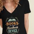 Books The Original Handheld Device Women's Jersey Short Sleeve Deep V-Neck Tshirt Books The Original Handheld Device Women's Jersey Short Sleeve Deep V-Neck Tshirt