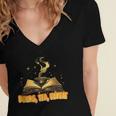 Books Tea Repeat Women's Jersey Short Sleeve Deep V-Neck Tshirt