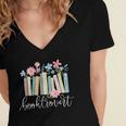 Booktrovert Book Lover Reading Bookworm Reader Women's Jersey Short Sleeve Deep V-Neck Tshirt Booktrovert Book Lover Reading Bookworm Reader Women's Jersey Short Sleeve Deep V-Neck Tshirt