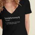Booktrovert Book Reader Women's Jersey Short Sleeve Deep V-Neck Tshirt Booktrovert Book Reader Women's Jersey Short Sleeve Deep V-Neck Tshirt