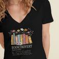 Booktrovert Cozy Book Lover Book Nerd Literary Humor Women's Jersey Short Sleeve Deep V-Neck Tshirt Booktrovert Cozy Book Lover Book Nerd Literary Humor Women's Jersey Short Sleeve Deep V-Neck Tshirt