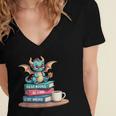 Bookworm Book Dragon Read Books Be Kind Stay Weird Women's Jersey Short Sleeve Deep V-Neck Tshirt Bookworm Book Dragon Read Books Be Kind Stay Weird Women's Jersey Short Sleeve Deep V-Neck Tshirt