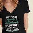Bookworm Fictional Character Introvert Women's Jersey Short Sleeve Deep V-Neck Tshirt Bookworm Fictional Character Introvert Women's Jersey Short Sleeve Deep V-Neck Tshirt