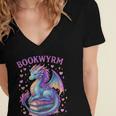 Bookwyrm Just a Girl Who Loves Dragons Books Dragon Reader Women's Jersey Short Sleeve Deep V-Neck Tshirt Bookwyrm Just a Girl Who Loves Dragons Books Dragon Reader Women's Jersey Short Sleeve Deep V-Neck Tshirt