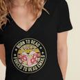 Born To Read Books Forced To Read Emails Book Lovers Women's Jersey Short Sleeve Deep V-Neck Tshirt Born To Read Books Forced To Read Emails Book Lovers Women's Jersey Short Sleeve Deep V-Neck Tshirt