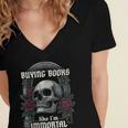 I Buy Books Like I'm Immortal Rose For Men Women Skeleton Women's Jersey Short Sleeve Deep V-Neck Tshirt