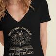 Buy Me Books Tell Me To Stfuattdlagg Librarian Book Lover Women's Jersey Short Sleeve Deep V-Neck Tshirt