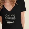 Call Me Ishmael Moby Dick Quote Shirt For Book Lovers Women's Jersey Short Sleeve Deep V-Neck Tshirt Call Me Ishmael Moby Dick Quote Shirt For Book Lovers Women's Jersey Short Sleeve Deep V-Neck Tshirt