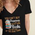 You Can't Buy Happiness But You Can Buy More Books Read Women's Jersey Short Sleeve Deep V-Neck Tshirt You Can't Buy Happiness But You Can Buy More Books Read Women's Jersey Short Sleeve Deep V-Neck Tshirt