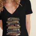 Celebrating History Month Floral Books Teacher Women's Jersey Short Sleeve Deep V-Neck Tshirt Celebrating History Month Floral Books Teacher Women's Jersey Short Sleeve Deep V-Neck Tshirt
